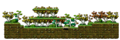 Minimap of The Blue Mushroom Forest