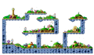 Minimap of The Hidden Town
