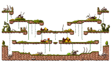 Minimap of Dragon Forest I