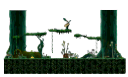Minimap of Souther Region of Mossy Tree Forest 1