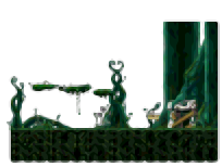 Minimap of Eastern Region of Mossy Tree Forest