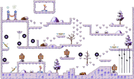 Minimap of Sunset Snowfield